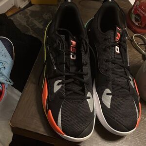Puma RS-0 Men's Black with Orange & Gray Accent Sneakers